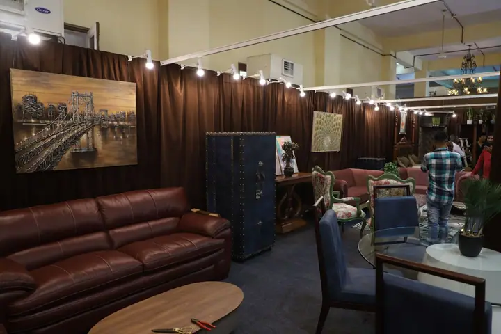 Leather sofa lounge at FORHEX Fair 2019