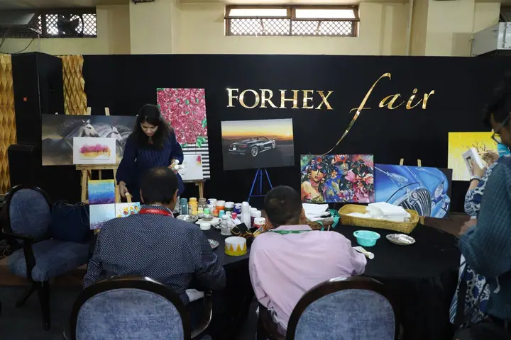 Live painting workshop at FORHEX Fair 2019