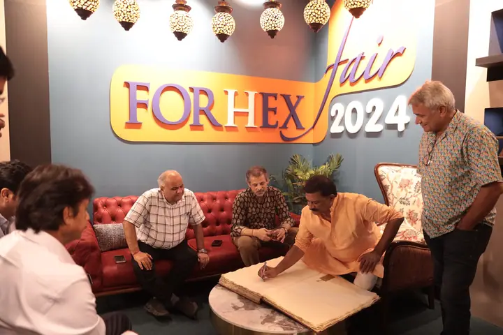 FORHEX Fair 2024 branded sign with group photo