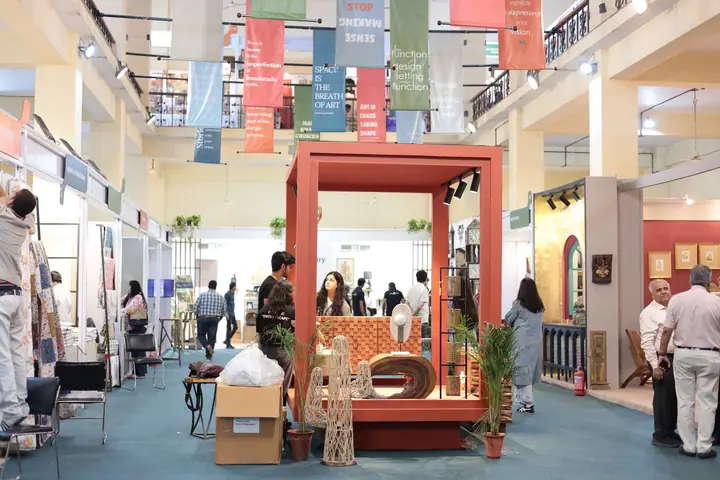 Exhibition hall with stalls at FORHEX Fair 2024