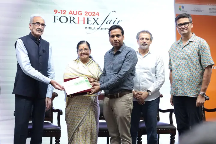Award presentation with certificates at FORHEX Fair 2024