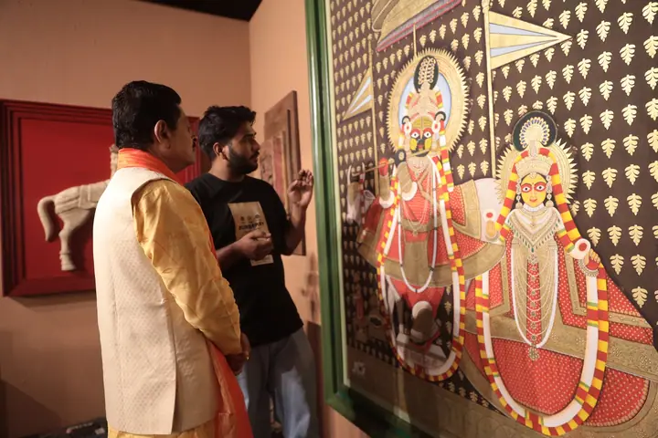 Rangoli wall art at FORHEX Fair 2024
