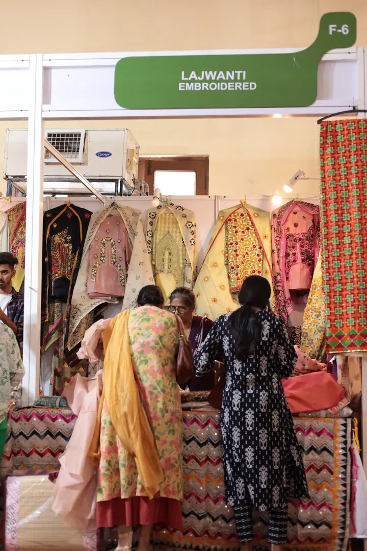 Textile display at FORHEX Fair 2024