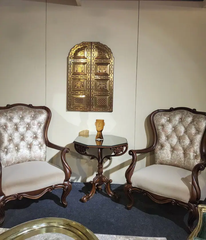 Upholstered chairs set at FORHEX Fair 2025