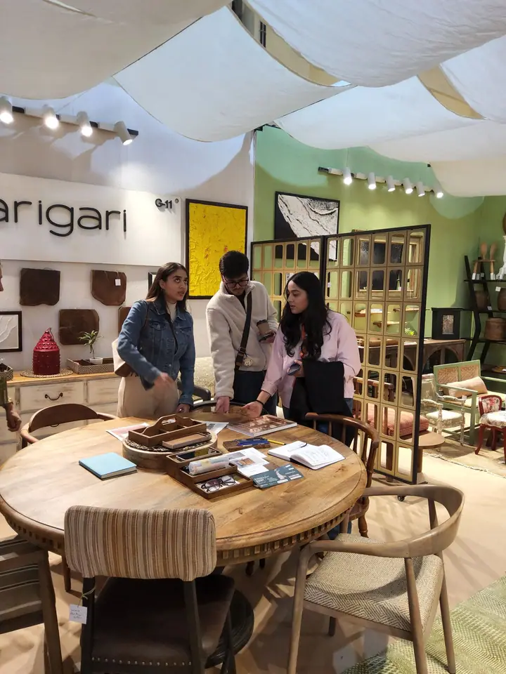 Furniture and decor booth at FORHEX Fair 2025