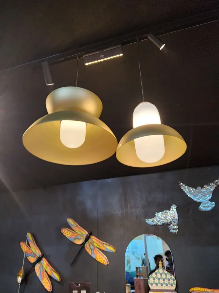 Pendant lights display at FORHEX Fair 2025