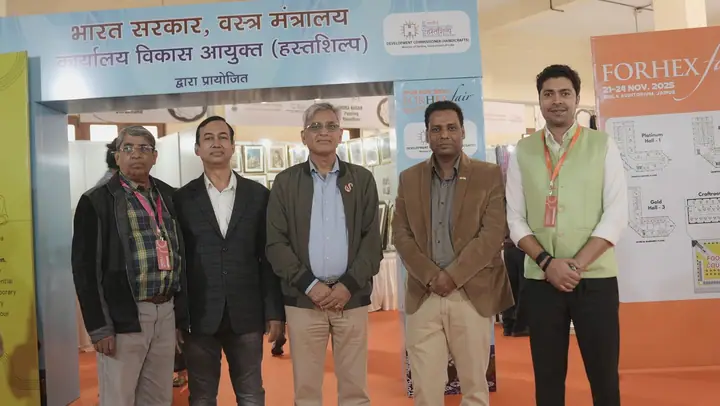 Officials at the Development Commissioner stall at FORHEX Fair 2025
